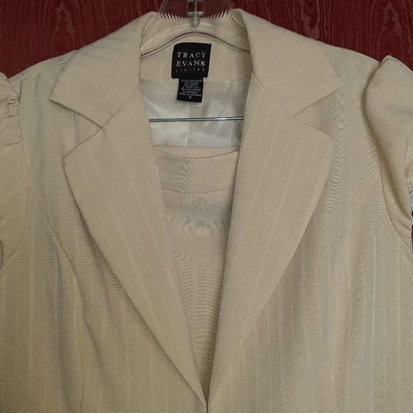 TRACY EVANS 2 PIECE PEACH COLORED WOMEN'S SKIRT SET SIZE 7 - Picture 7 of 7